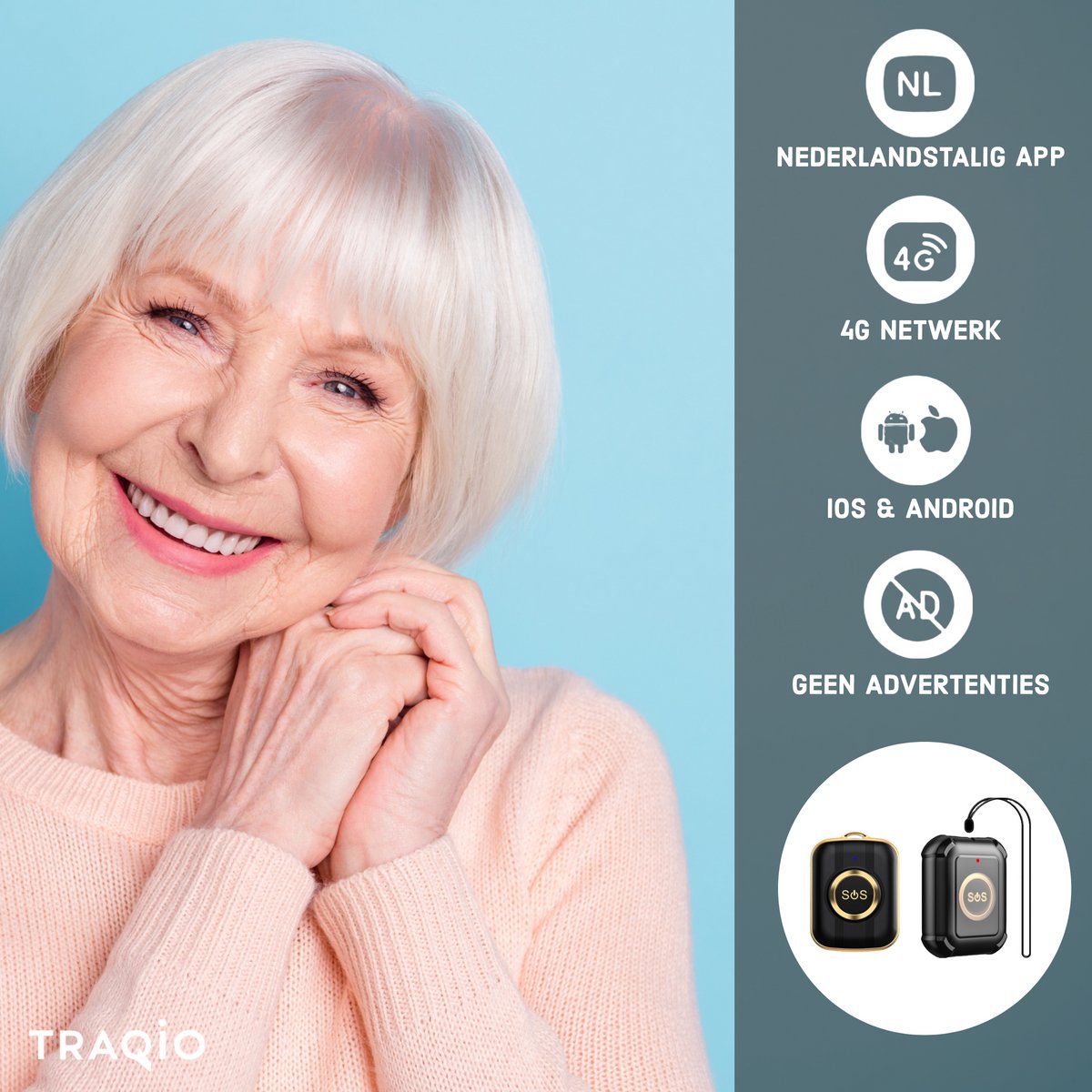 Traqio SOS-Knop TRQ07S senior