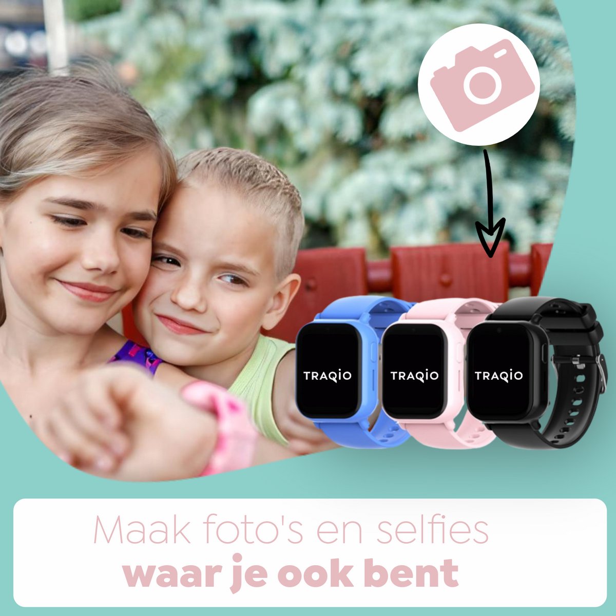 Traqio TRQ04 GPS horloge kinderen