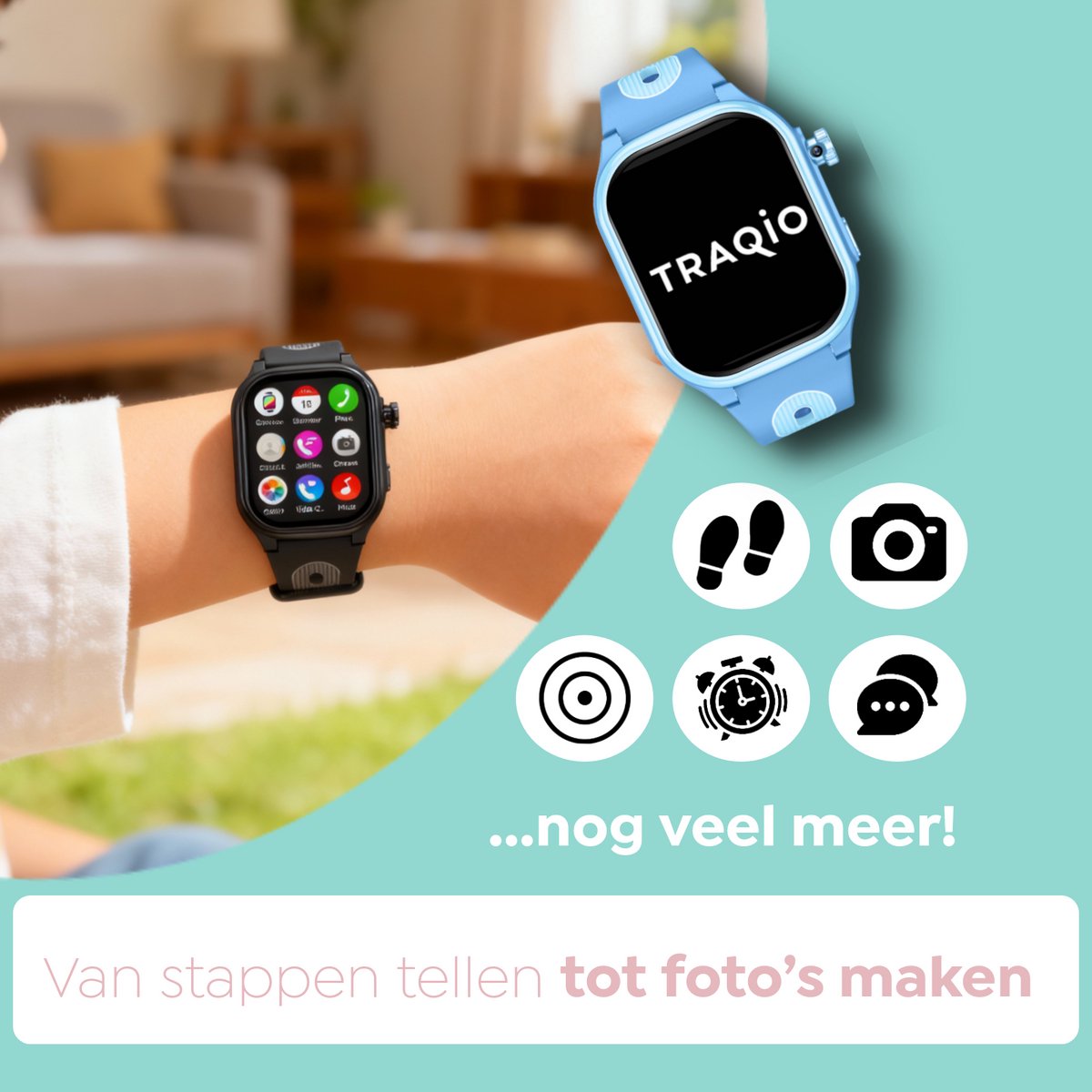 Traqio TRQ08 GPS horloge kinderen