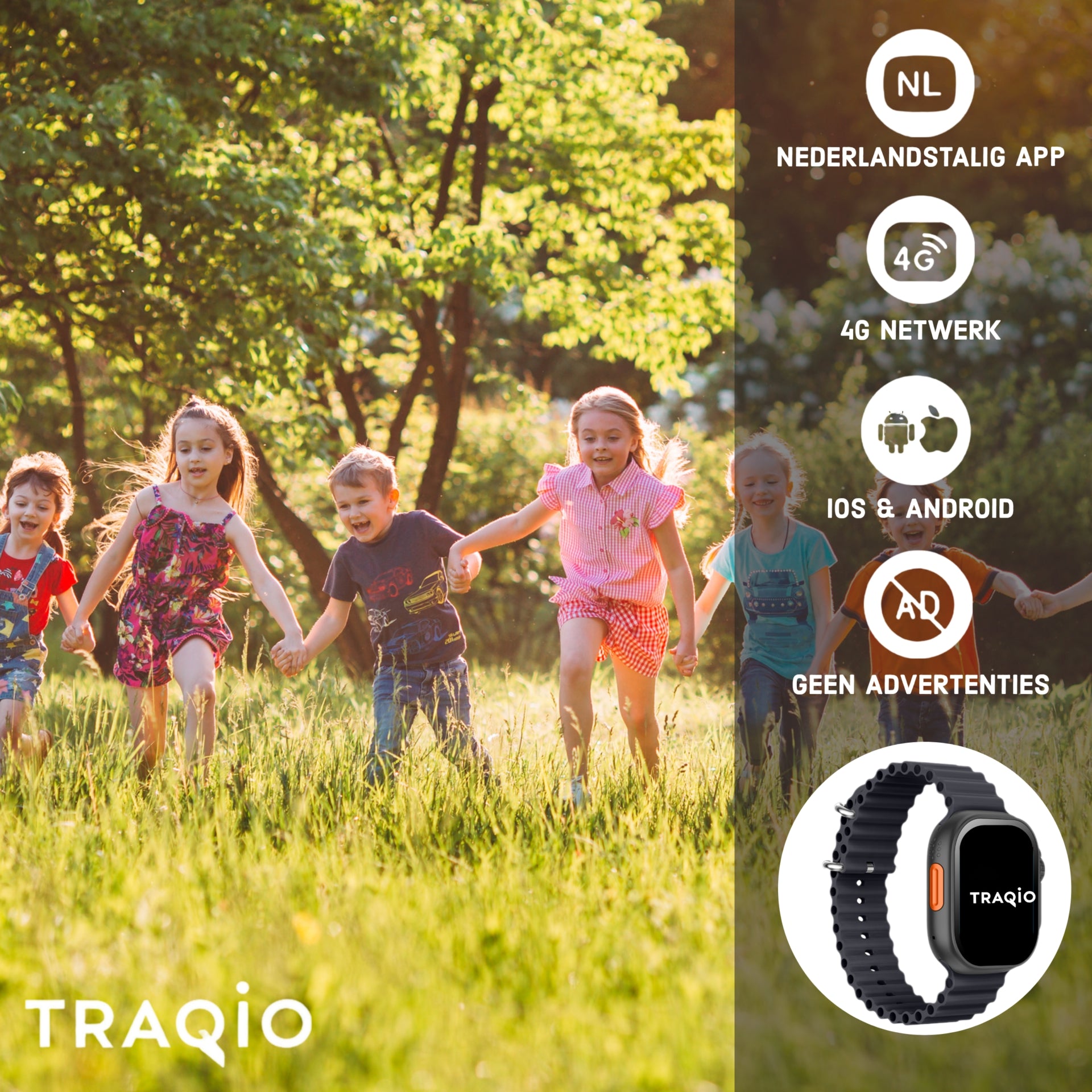 Traqio TRQ01 GPS horloge kinderen