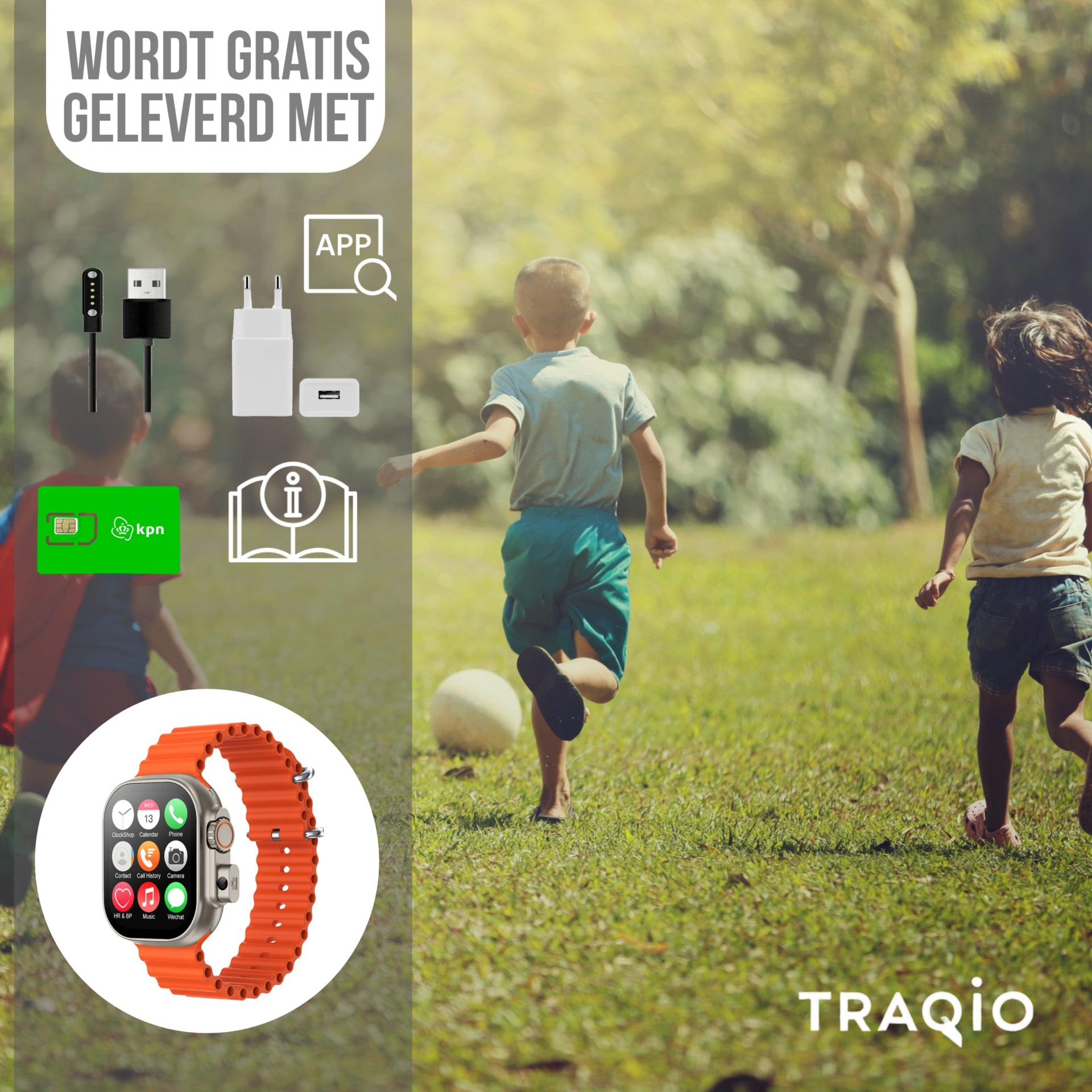 Traqio TRQ01 GPS horloge kinderen