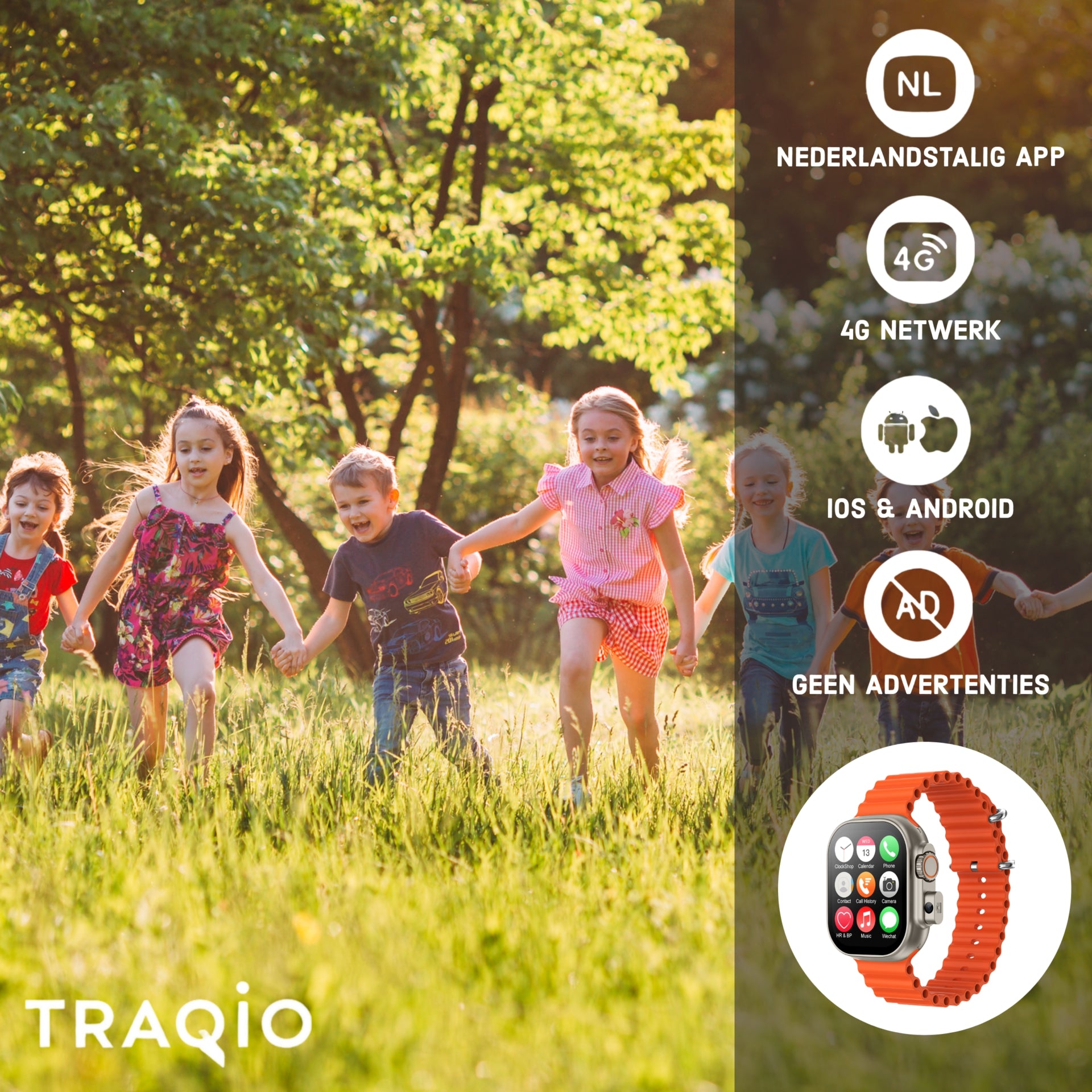 Traqio TRQ01 GPS horloge kinderen
