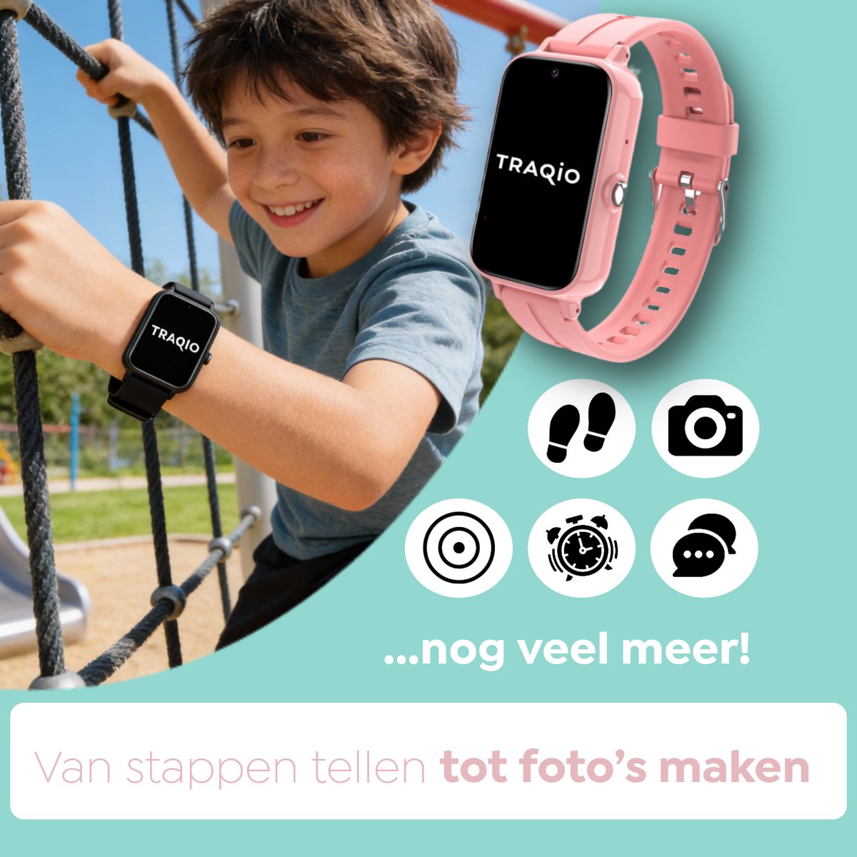 Traqio TRQ11 GPS horloge kinderen
