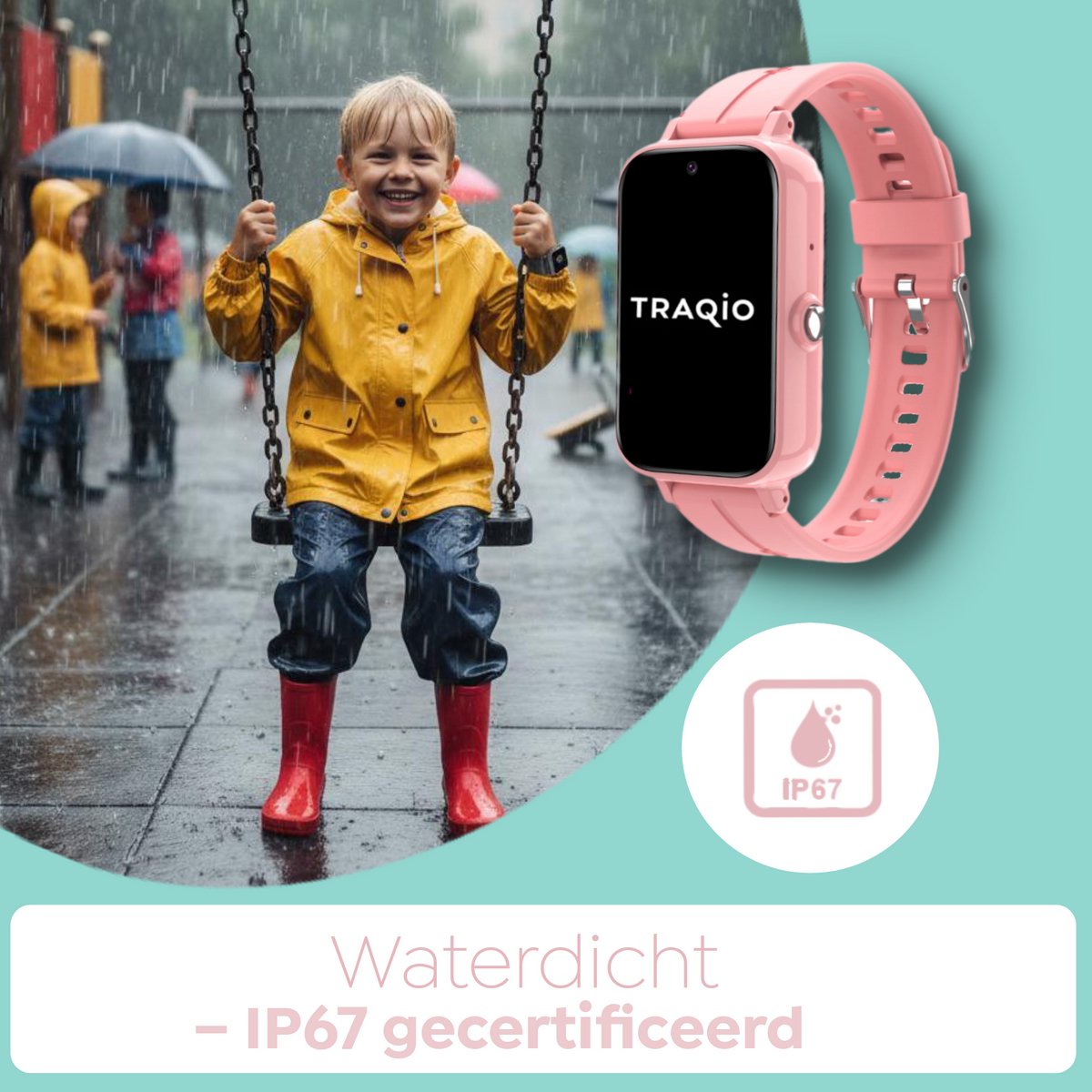 Traqio TRQ11 GPS horloge kinderen