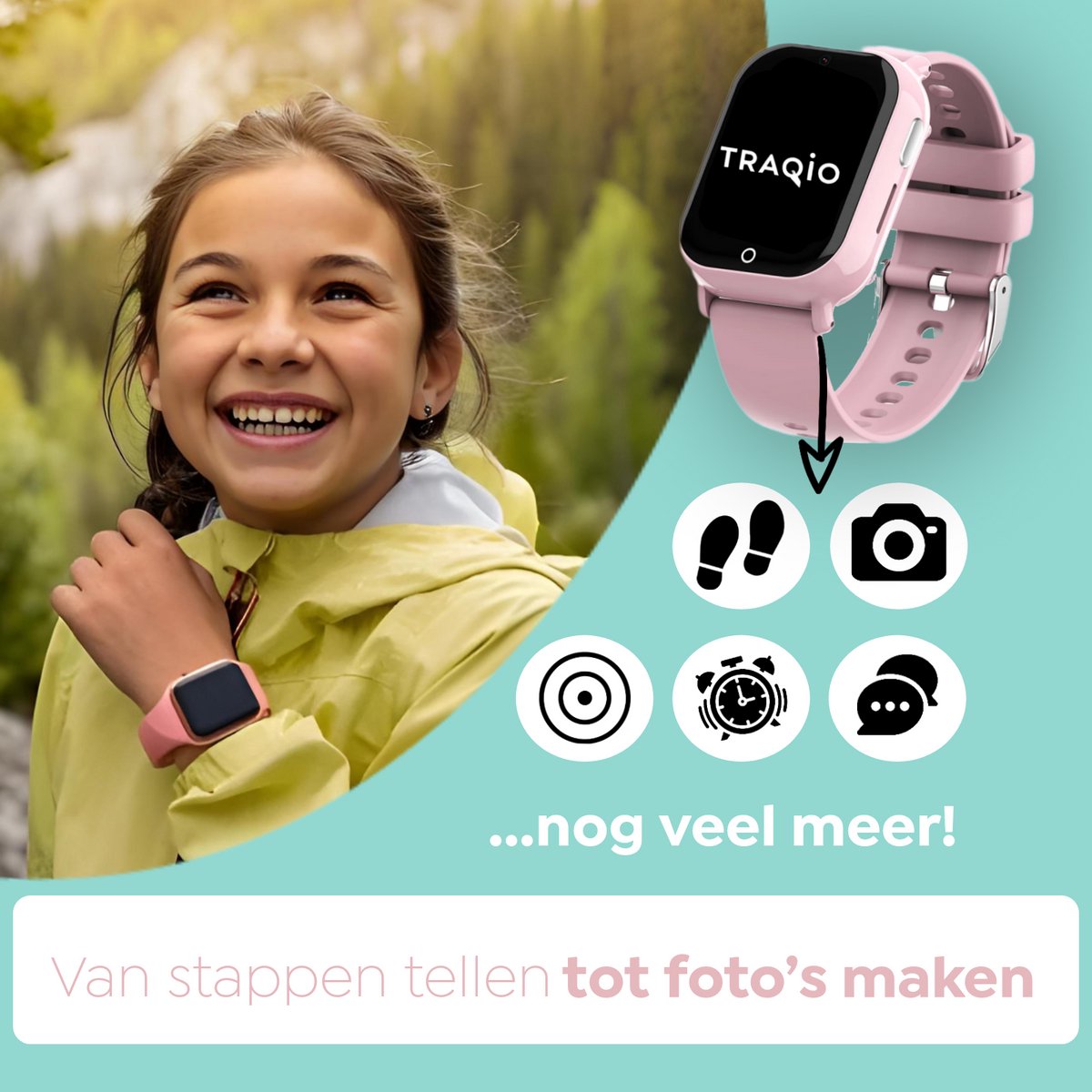 Traqio TRQ04 GPS horloge kinderen