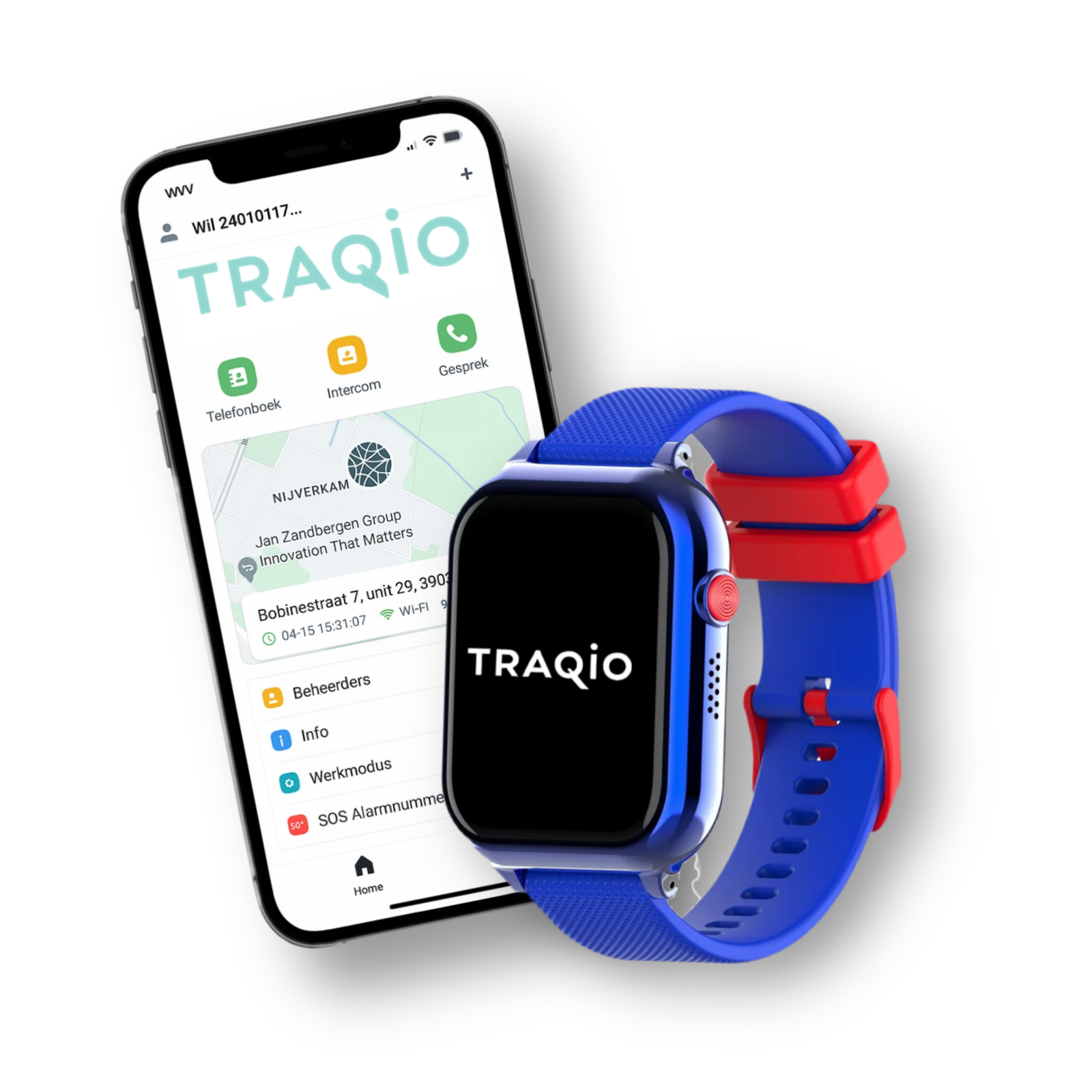 Traqio TRQ11 GPS horloge kinderen