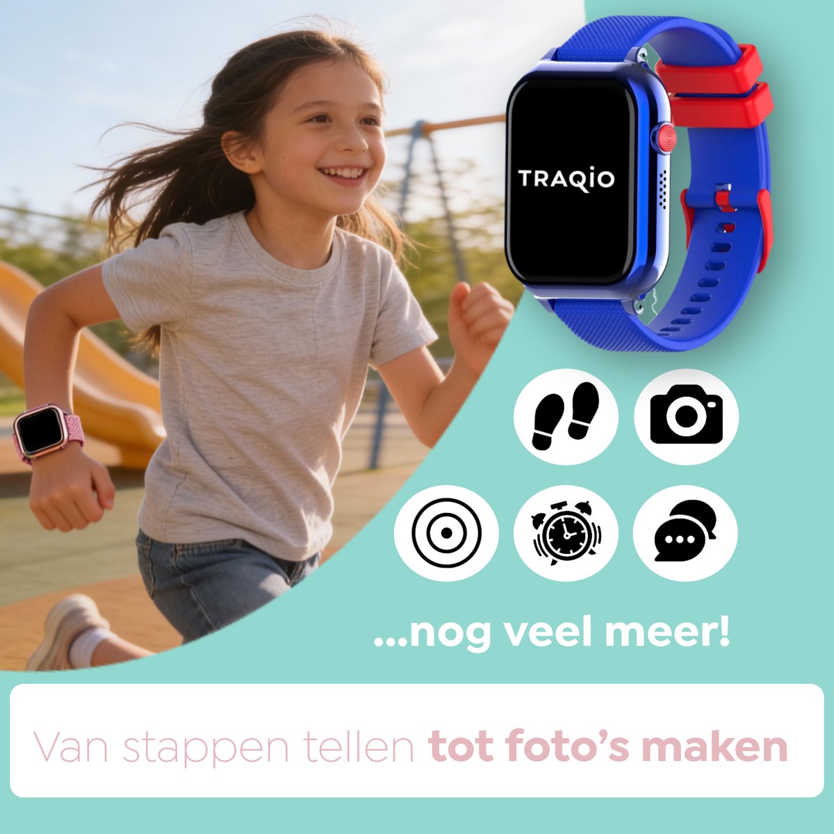 Traqio TRQ10 GPS horloge kinderen