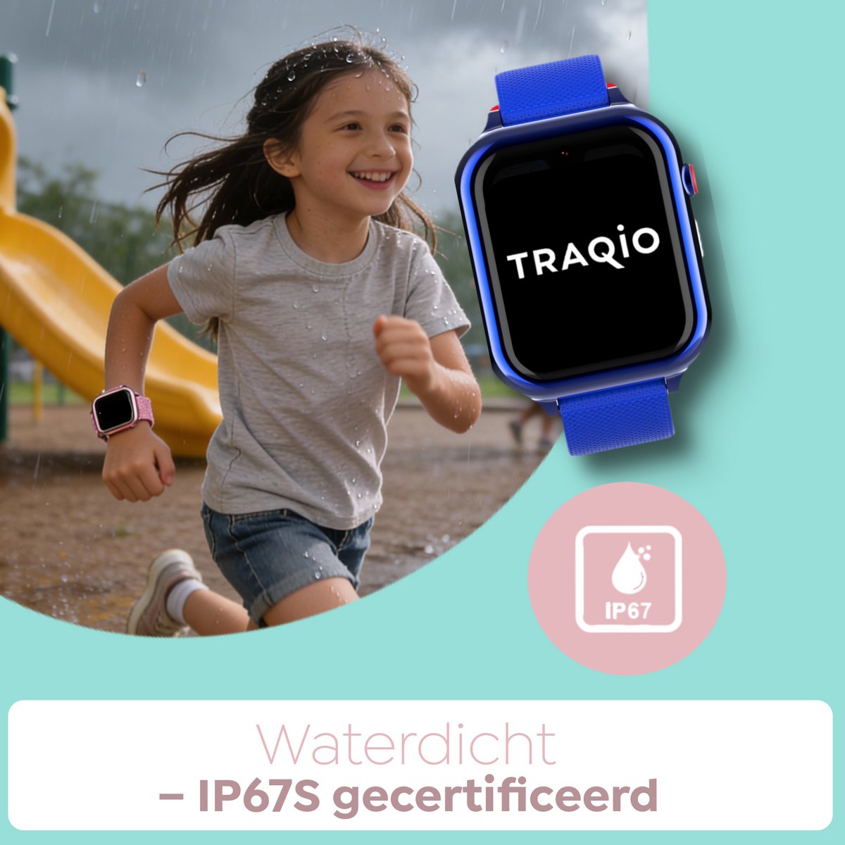 Traqio TRQ10 GPS horloge kinderen