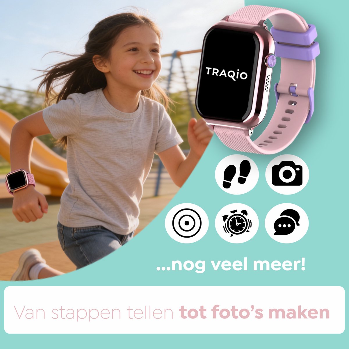Traqio TRQ10 GPS horloge kinderen