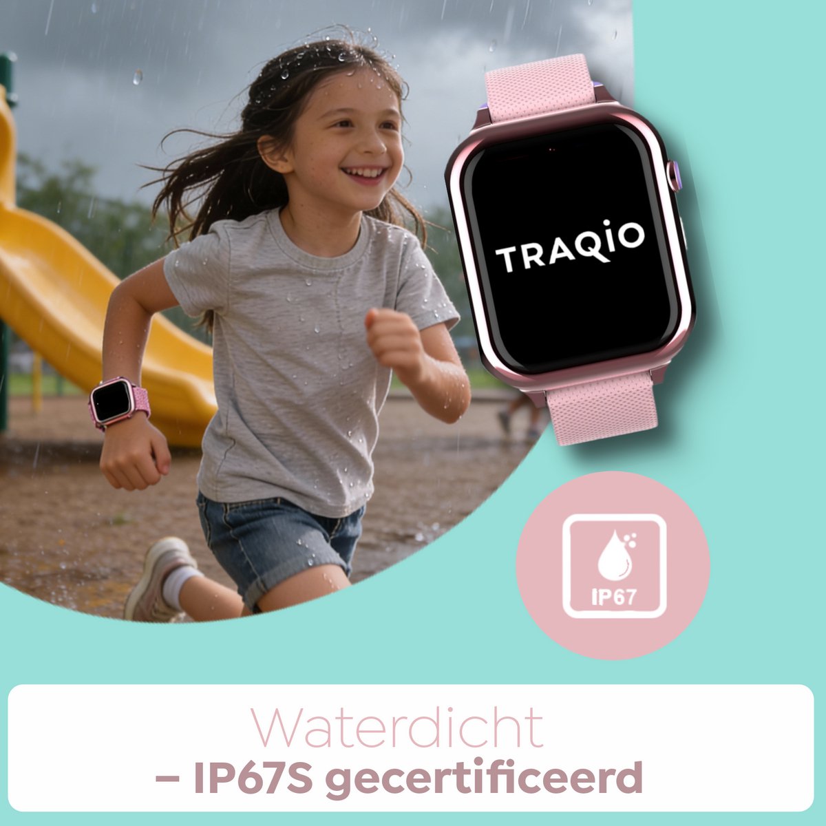 Traqio TRQ10 GPS horloge kinderen